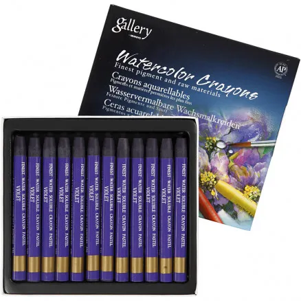 Gallery Aquarell, Violett (320), L: 9,3 cm, 12 Stk./1 Pkg.