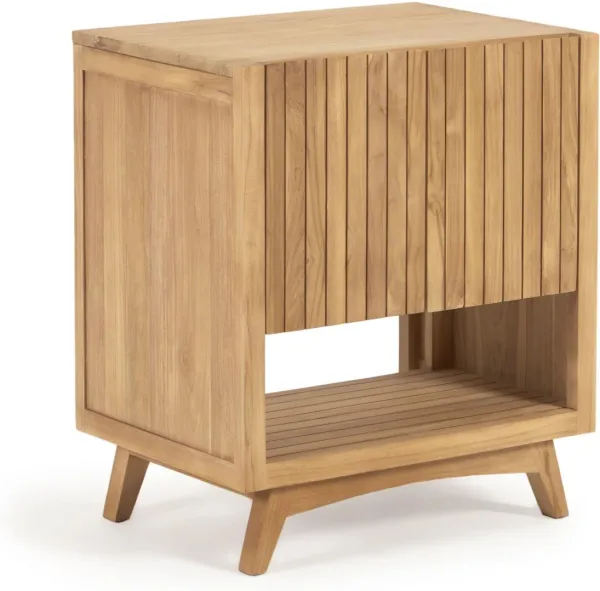 Kuveni, Badezimmerschrank, natur, H80x70x50 cm, Massivholz