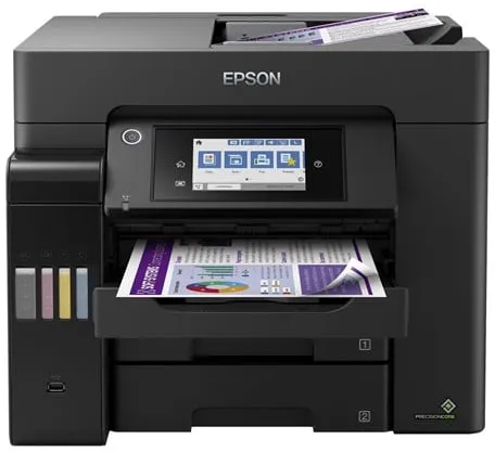 Epson EcoTank ET-5850 All-in-One-Tintenstrahldrucker Multifunktionsgerät mit Fax - Farbe - Tinte