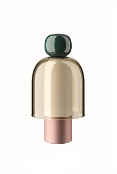 Lodes Easy Peasy Tragbare Lampe Grün/Honey/Roségold