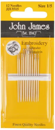 John James Sticknadeln Größe 1/5 - 12 Stk