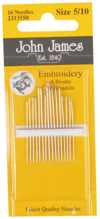John James Sticknadeln Größe 5/10 - 16 Stück