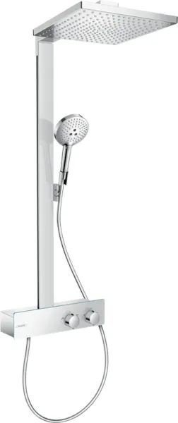 Hansgrohe Raindance E Showerpipe 300 Duschsystem mit ShowerTablet 350, 1 Strahlart, Chrom