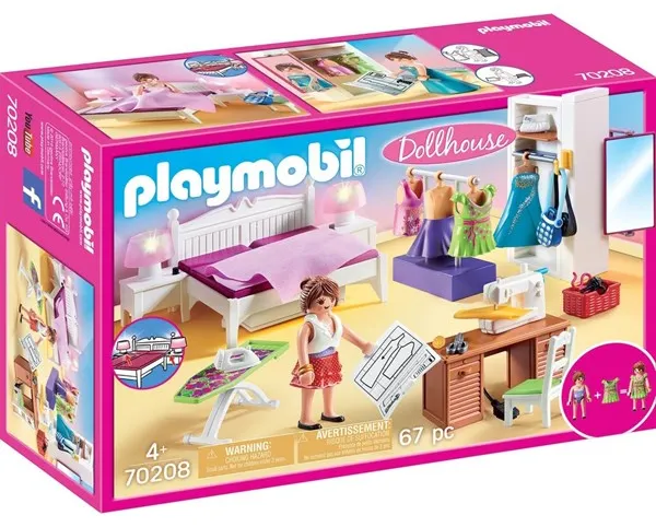 Playmobil Puppenhaus - Schlafzimmer mit Nähecke
