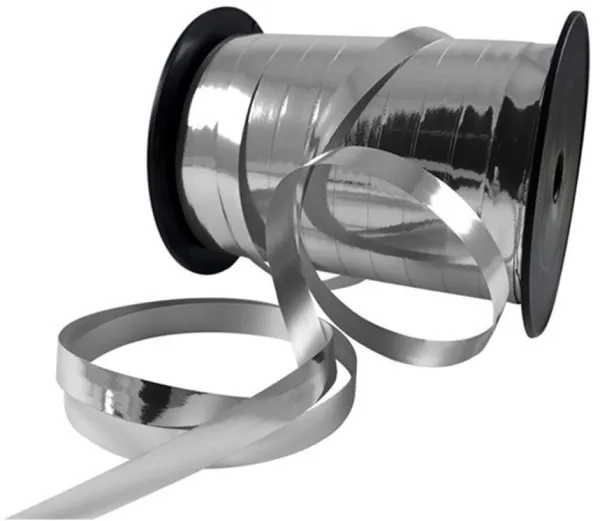 Geschenkband 10mmx250m metallisch silber