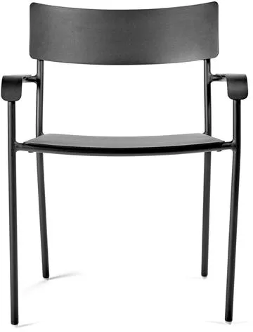 Serax August Gartenstuhl mit Armlehne L Schwarz