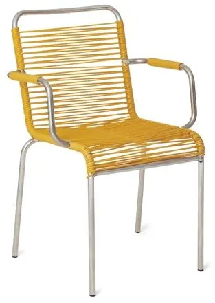 Fiam Mya Spaghetti Esszimmerstuhl mit Armlehnen Gelb