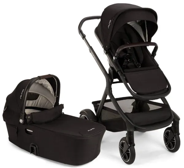 Demi Next inkl. Kinderwagenaufsatz - Caviar
