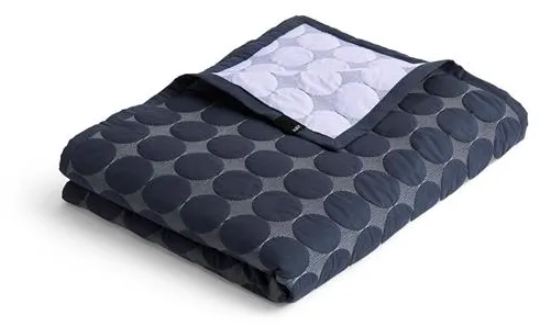 HAY Mega Dot Organic Tagesdecke 235x245 Midnight Blue