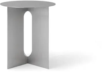 Audo Androgyne Basis für Beistelltisch, gebürsteter Stahl