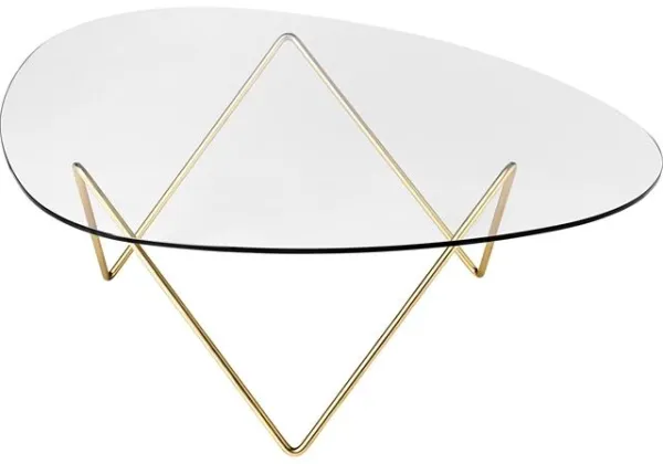 GUBI Pedrera Couchtisch Messing