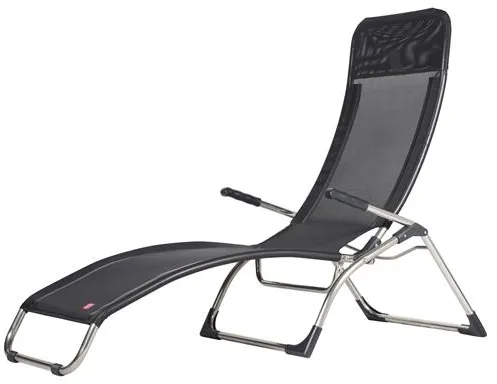 Fiam Samba Sonnenliege Schwarz