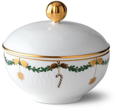Royal Copenhagen Stjerne Riflet Jul Zuckerschale - 15 cl