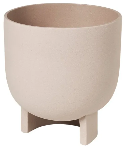 KRISTINA DAM STUDIO Serene Blumentopf, L - Sand Terrakotta