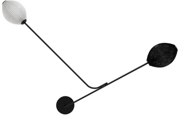 GUBI Satellite Wandleuchte Hardwired Schwarz/Weiß